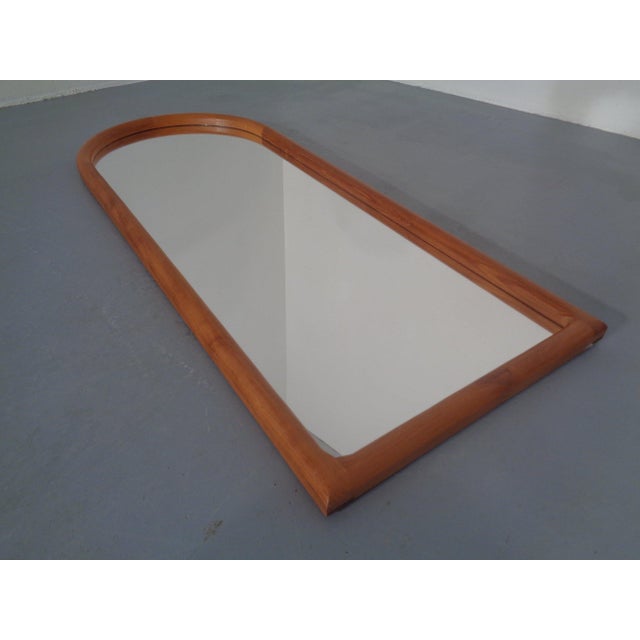 Large Cathedral Teak Mirror by Kai Kristiansen for Vildbjerg Møbelfabrik, Denmark, 1960s For Sale - Image 10 of 14