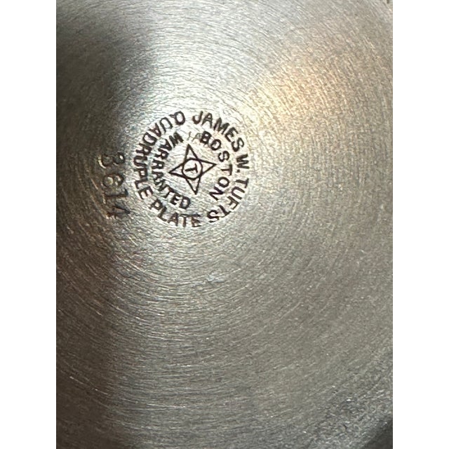Metal 19th Century Ntique Victorian Silver Plate Pickle Castor With Figural Glass For Sale - Image 7 of 10