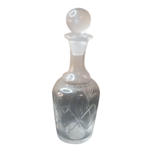 1980s Gorham Lady Ann Cut Crystal Decanter From Czech Republic