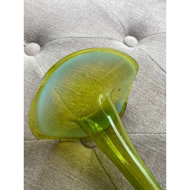 Late 19th Century Art Nouveau Art Glass Vase, Jack-in-the-Pulpit For Sale - Image 5 of 10