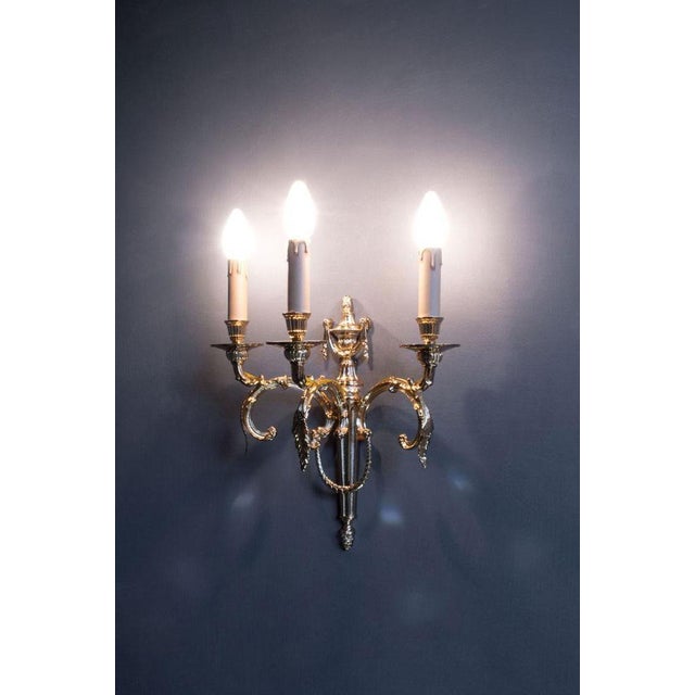 Palace 3 Lights Wall Sconce in Gold Plate by Aggiolight For Sale - Image 10 of 11