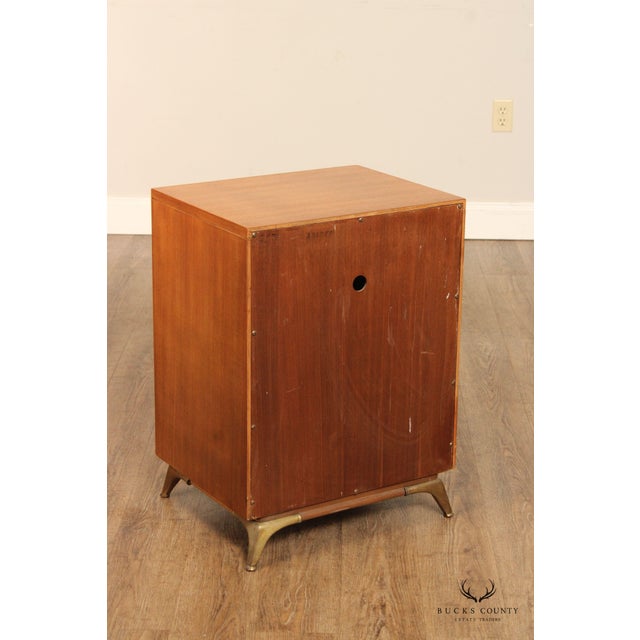 Rway Mid Century Modern Pair of Walnut Nightstand Chairish