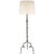 Transitional Suzanne Kasler by Visual Comfort Signature Madeleine Floor Lamp in Belgian White with Linen Shade For Sale - Image 3 of 3
