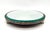Hollywood Regency 8" Vintage Round Mirrored Plateau Tray With Ornate Silver-Tone Gallery – Hollywood Regency / Neoclassical For Sale - Image 3 of 15