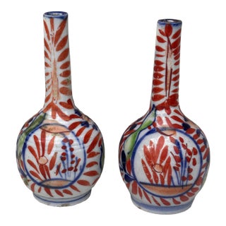 Pair of Small 19th Century Japanese Imari Vase For Sale