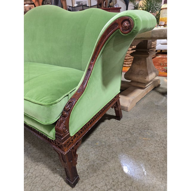 1960s Velvet Camelback Sofa of the James River Collection by Hickory Chair For Sale - Image 14 of 18