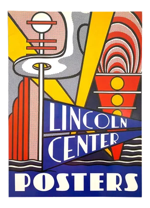 " Lincoln Center Posters " Vintage 1980 1st Edtn Lithograph Print Extra Large Pop Art Book