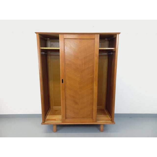 Vintage Oak Wardrobe, 1960s For Sale - Image 14 of 18