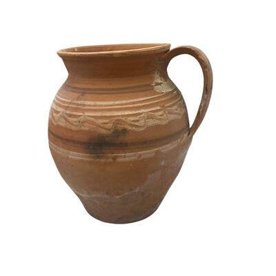 Farmhouse Antique Hungarian Folk Art Pottery For Sale - Image 3 of 5