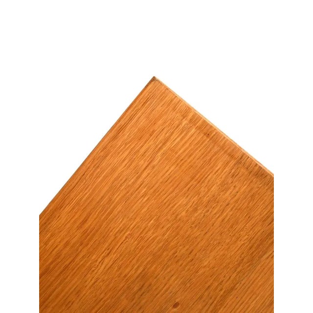 Oak Square Coffee Table For Sale - Image 6 of 8