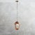 Ceramic Orange Glazed Ceramic Pendant Light by Zenith, Italy 1950s For Sale - Image 7 of 9