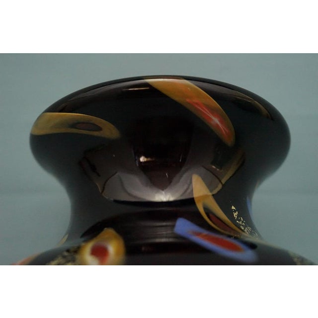 Black Vase in Submerged Glass with Murrine and Gold Leaf by Louis Comfort Tiffany, USA, 1900s For Sale - Image 11 of 18