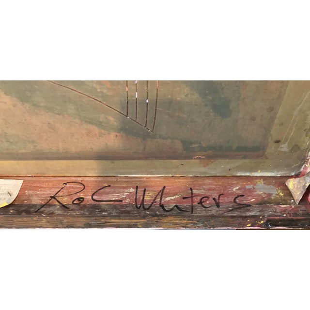 Robin Winters, Conceptual Pop Art Color Mixed Media Painting "Home" Brooke Alexander Gallery, 1986 For Sale - Image 9 of 12