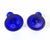 1930s 1930s Art Deco Cobalt Blue Satin Glass Candlesticks & Centerpiece Bowl Set For Sale - Image 5 of 8