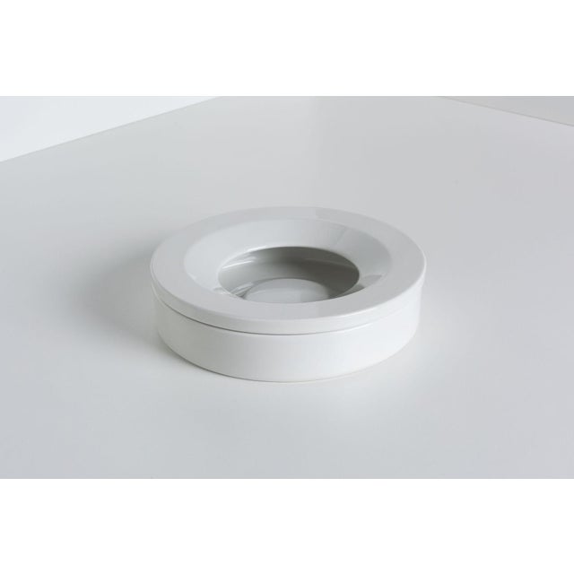 Angelo Mangiarotti “Barbados” Ashtray in White Ceramic, Italy, 1960s For Sale - Image 4 of 12