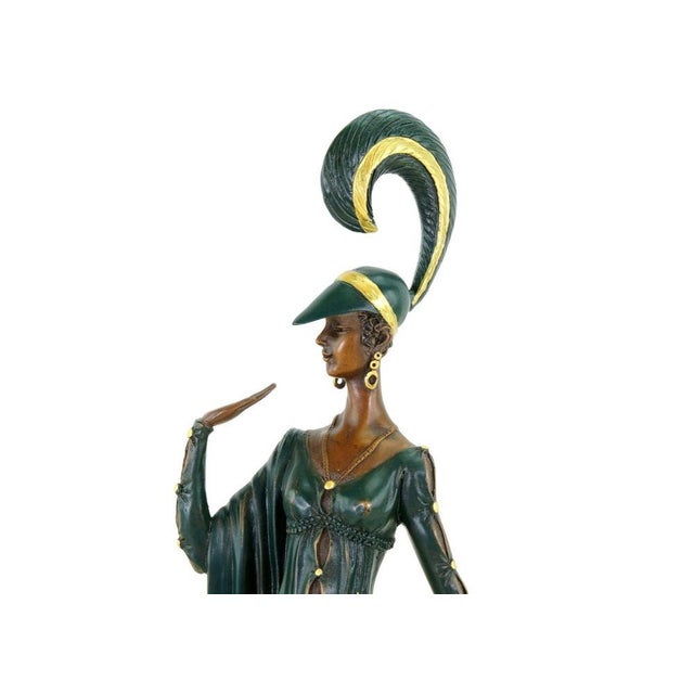 Art Deco Style Revue Dancer, 20th Century, Bronze For Sale - Image 10 of 13