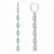 Hinged Hoop Topaz Drop Earrings. Elegant Huggie Hoop Earrings with Natural Topaz. Elegant long drop earrings with topazes....