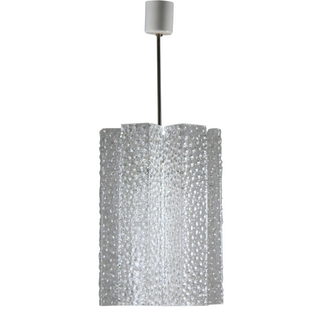 Vintage Glass Pendant from Kamenický Šenov, 1960s For Sale