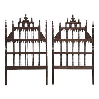 Moroccan Style Carved Panels - Pair For Sale