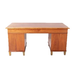 Monumental Danish Modern Executive Desk, 1950s For Sale