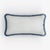 White Light Blue with Light Blue Fringes Happy Linen Striped by LO DECOR for Lorenza Briola For Sale - Image 4 of 7