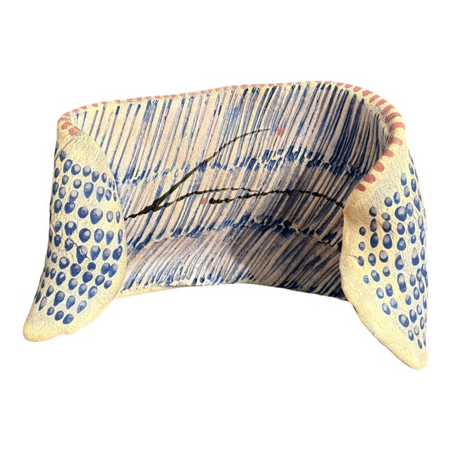 Barbara Beck 1980s Abstract Hand-Sculpted and Hand-Painted Porcelain Sculpture For Sale