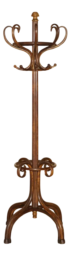 Late Victorian Bentwood Coat Rack Stand from Thonet, 1880s