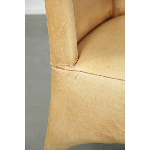 Animal Skin Vintage Chair in Cowhide Leather For Sale - Image 7 of 12