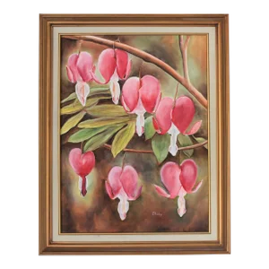 Bleeding Heart Floral Painting