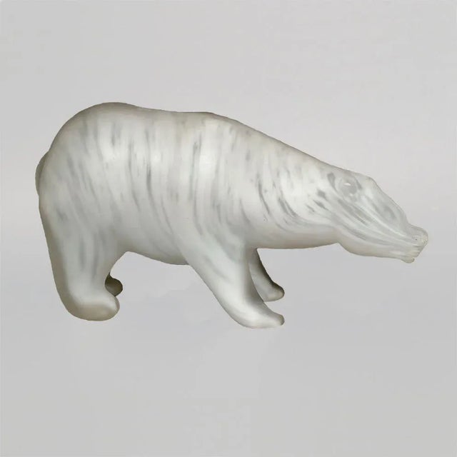 Orso Polare Sculpture by Walter Furlan and Salviati & C, 1970s For Sale - Image 4 of 9