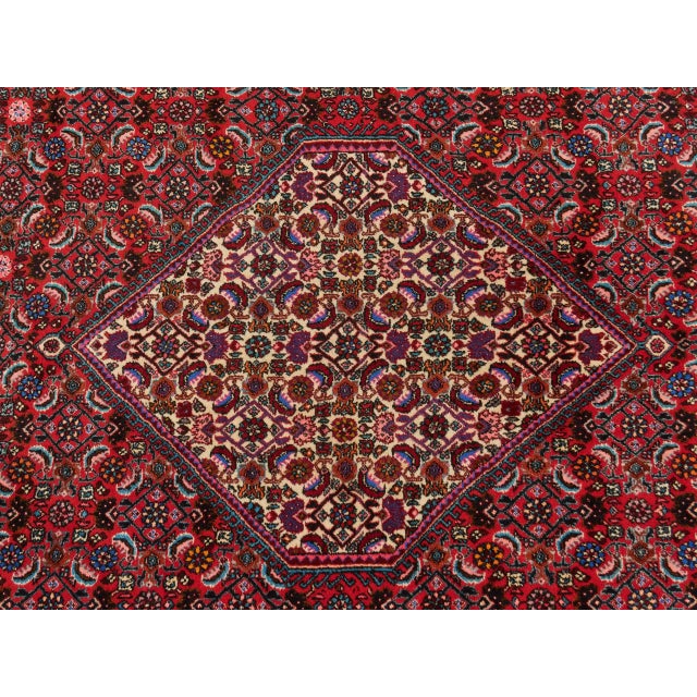 Hand-knotted Middle Eastern Bidjar rug. High-quality alpine wool on a cotton warp. Weaving density around 160,000 knots...