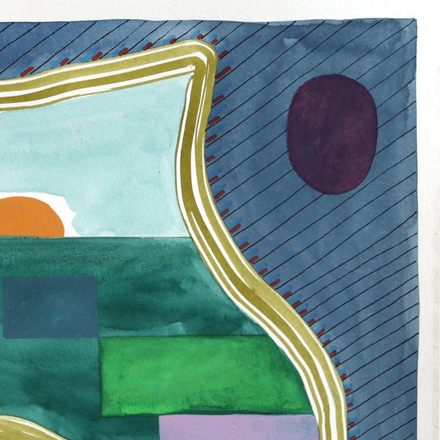 Abstract Untitled (Ppr386) - Original Colorful Abstract Mixed Media Art on Paper Original Artwork by Max Manning For Sale - Image 3 of 6