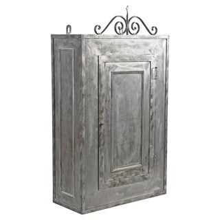 Vintage Metal Wall Wardrobe For Sale