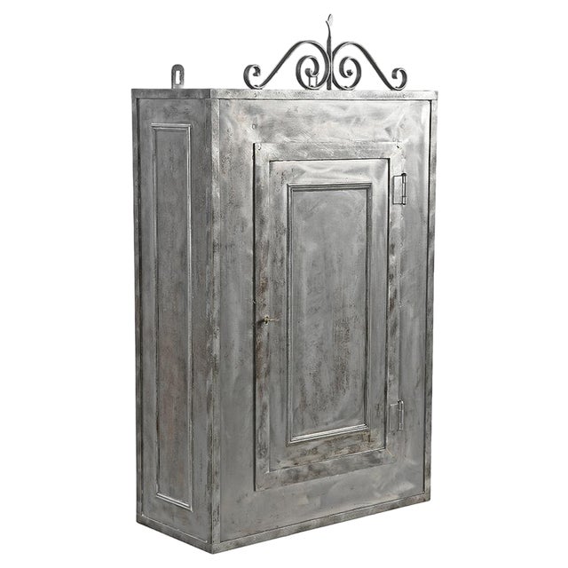 Vintage Metal Wall Wardrobe For Sale
