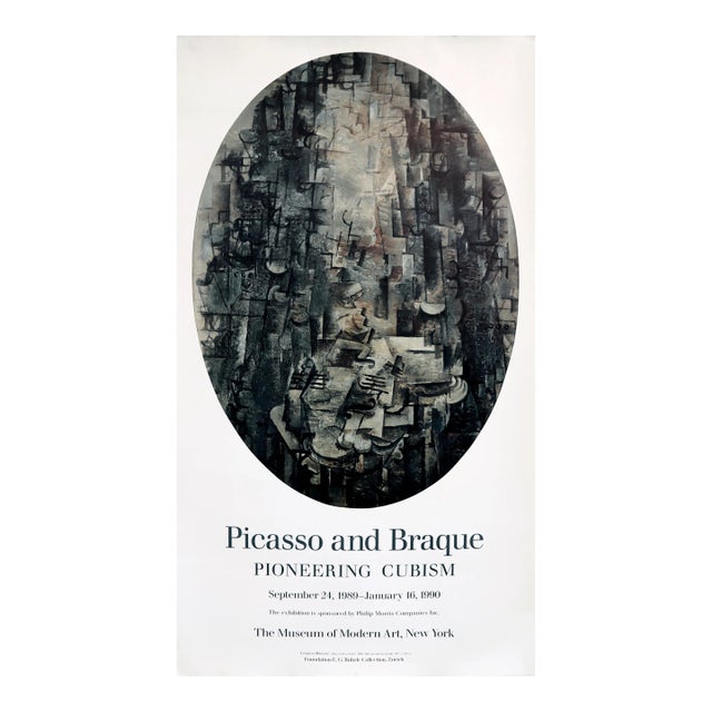 1989-90 American Exhibition Poster - Picasso and Braque : Pioneering Cubism, Museum of Modern Art For Sale