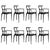 Wood Black Gaulino Chairs by Oscar Tusquets, Set of 8 For Sale - Image 7 of 7