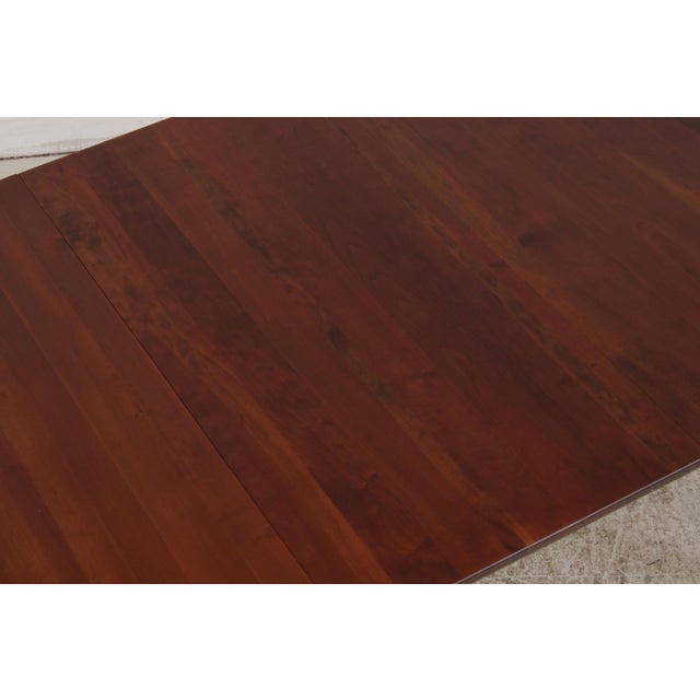 Cherry Round Country Style Dining Room Table For Sale - Image 11 of 17