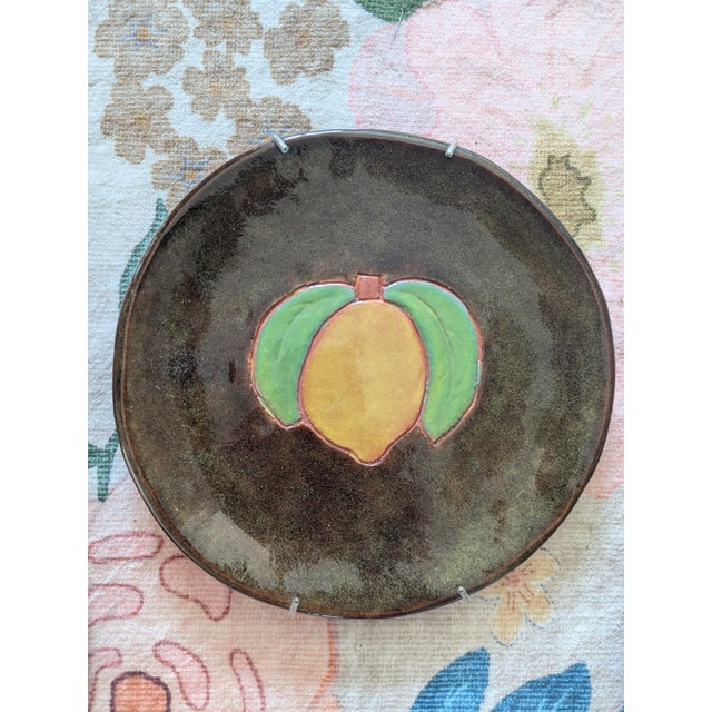 Ceramic Vintage 1990s R Wood Pottery Plates - Set of 3 For Sale - Image 7 of 14