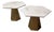 Noir Furniture Demetria Dining Tables, Pair For Sale