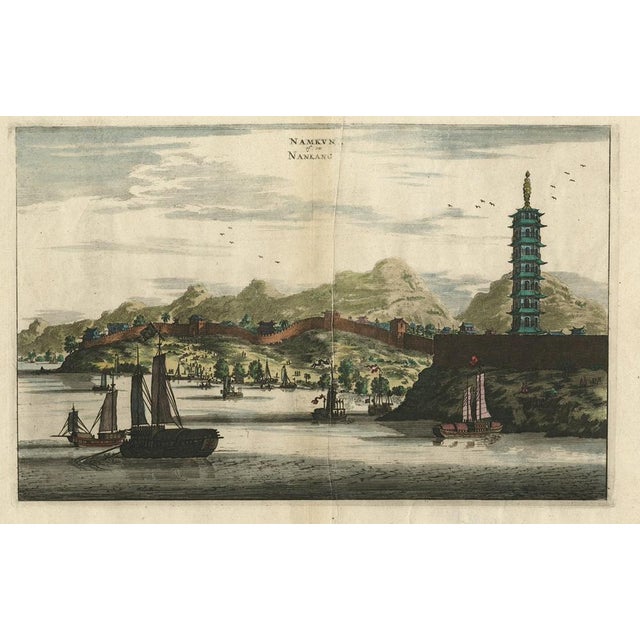 View of the Chinese City of Nanjing with Its Ramparts, 1665, Paper For Sale - Image 3 of 5