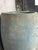 Pair of Large Atelier Vierkant Style Planters - Ocean Blue Patina Barrel Pots For Sale - Image 11 of 12