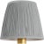 Visual Comfort Signature 6" Pleated Blue Linen Shade For Sale
