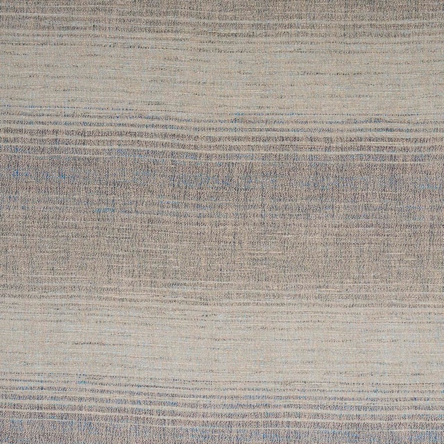 SAMPLE - Schumacher Liora Linen Ombre Fabric In Azure For Sale