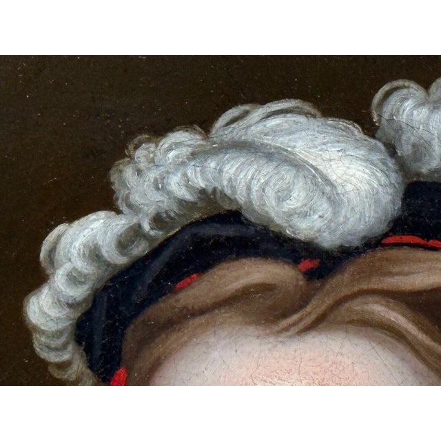 18th Century Oil Painting British Countess of Guilford Lady Lucy North Née Montagu – Circle of John Vanderbank For Sale - Image 14 of 17