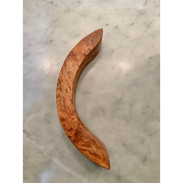 Gravity Wine Bottle Holder, Made of Burl Olive Wood - Beautiful, Sculptural and Great for an Organic or Rustic Setting - See Photos! For Sale - Image 9 of 9