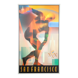 Original San Francisco Olympic Summer Games Poster, Primo Angeli, 2002