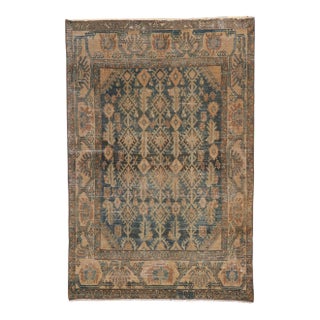 Antique Persian Malayer Rug, 03'09 X 05'06 For Sale