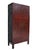 96" Tall Red Lacquer Antique Chinese Chinoiserie-Style Cabinet For Sale - Image 4 of 15
