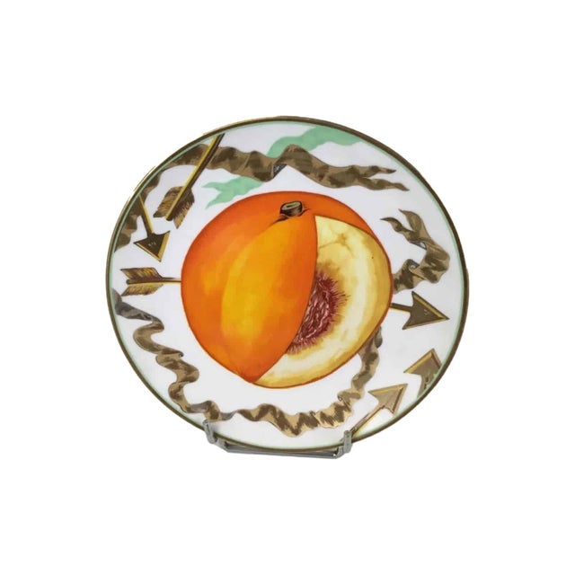 Modern Dessert Plates the Lost Arrows of William Tell by Hilton Mc Connico for Daum, 1987, Set of 6 For Sale - Image 3 of 8