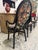 Black Lacquered Bamboo Chairs with Floral Fabric by Vivai Del Sud, 1970, Set of 4 For Sale - Image 3 of 11